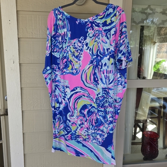 Lilly Pulitzer Lowe MultiCoastal Retreat Engineered DropWaist Stretch Dress L - Picture 10 of 15